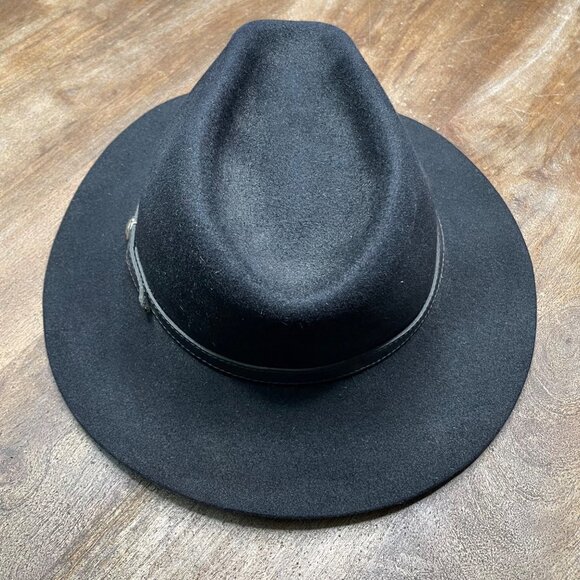 Vintage Eddy Bros Black Western Cowboy Hat Mens Size 7 - Picture 3 of 8